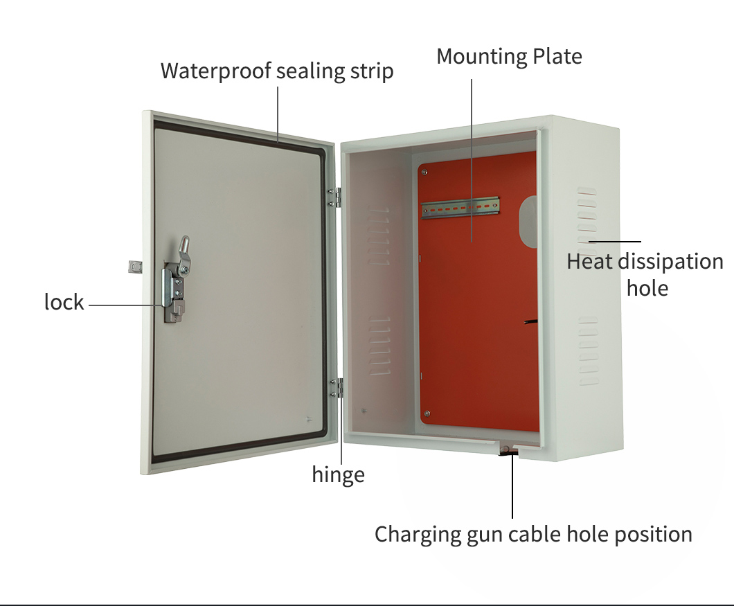 Запираемый шкаф для зарядного устройства электромобиля