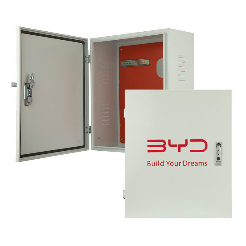 Защитный бокс для зарядного устройства электромобиля с замком