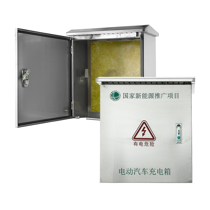 Защитный бокс для зарядного устройства электромобиля из нержавеющей стали с замком
