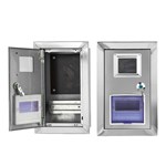 Однофазный счетчик в настенном корпусе из нержавеющей стали
