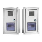 Настенный корпус счетчика из нержавеющей стали с окном