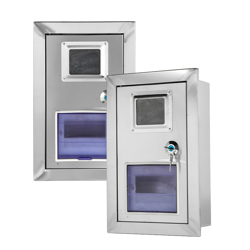 Корпус счетчика из нержавеющей стали для установки в стену, устойчив к ржавчине