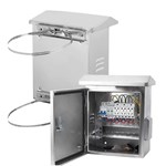 Уличный мониторный корпус с заземлением